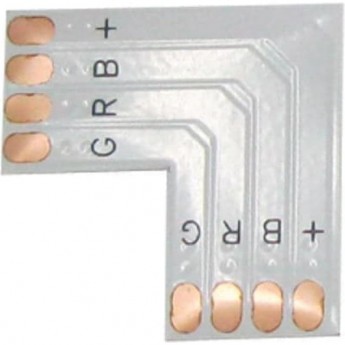 Гибкая соединительная плата ECOLA LED STRIP 220V CONNECTOR SC41FLESB L для зажимного разъема 4-х конт. 10 mm уп. 5 шт.