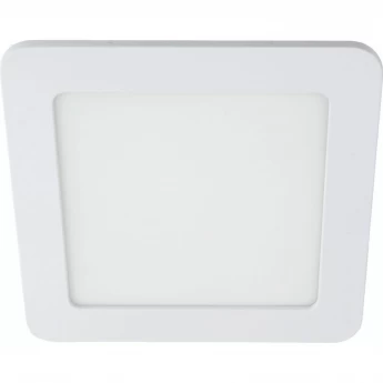 Квадратный даунлайт встраиваемый ECOLA LED DOWNLIGHT 2042 DJRV12ELC со стеклом и подсветкой с драйвером 12W 220V 4200K 160x160x35