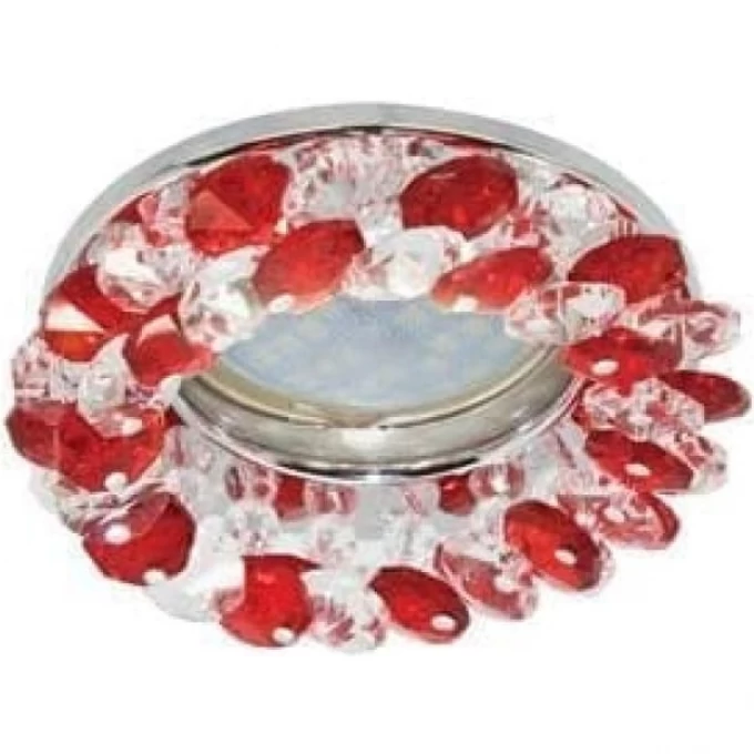 Встраиваемый светильник ECOLA GX53 H4 5319 GLASS Прозрачный и Рубин /Хром 56x120 FS53RYECB Встраиваемый светильник ECOLA GX53 H4 5319 GLASS Прозрачный и Рубин /Хром 56x120 FS53RYECB