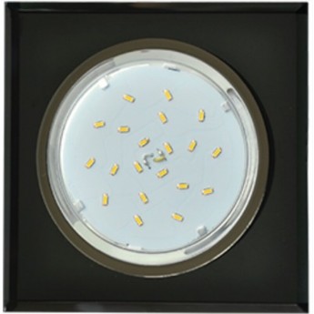 Встраиваемый светильник ECOLA GX53 H4 GLASS FN53SNECH черненый хром