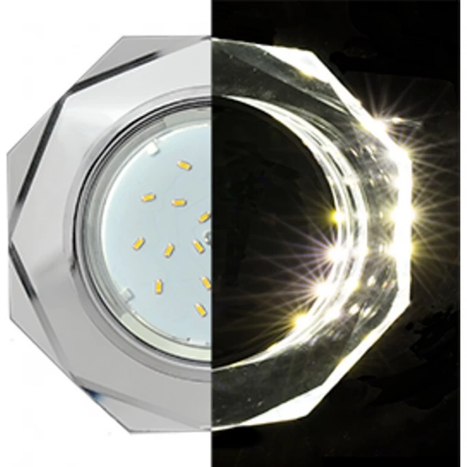 Встраиваемый светильник ECOLA GX53 H4 LD5312 GLASS хром SM538AECH Встраиваемый светильник ECOLA GX53 H4 LD5312 GLASS хром SM538AECH