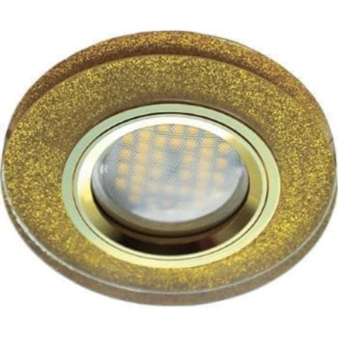 Встраиваемый светильник ECOLA MR16 DL1650 GLASS золотой блеск, золото FP1650EFF Встраиваемый светильник ECOLA MR16 DL1650 GLASS золотой блеск, золото FP1650EFF